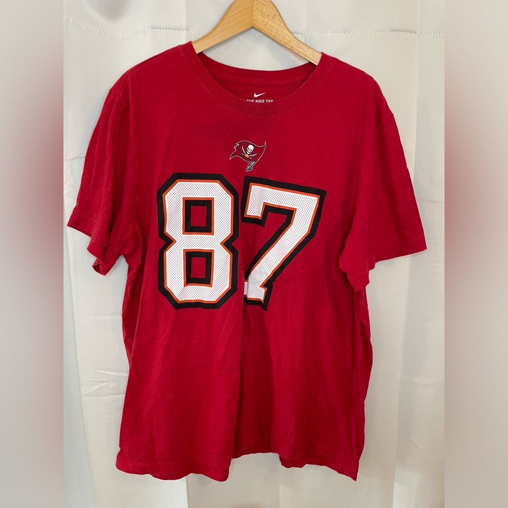 Tampa Bay‎ Buccaneers Rob Gronkowski Mens Red Nike T-Shirt XL